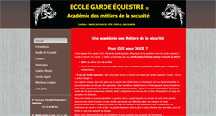Desktop Screenshot of ecolegardeequestre.com