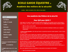 Tablet Screenshot of ecolegardeequestre.com